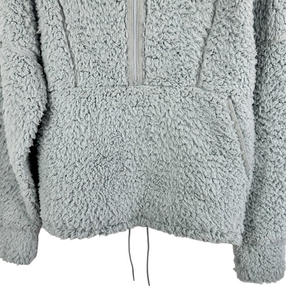 Prana Polar Escape Permafrost Sherpa Half Zip Bluish Gray Size Medium - Picture 4 of 9